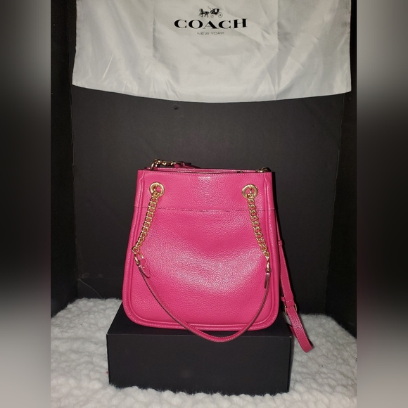 Leather Cammie Chain Bucket Bag - Picture 2 of 3